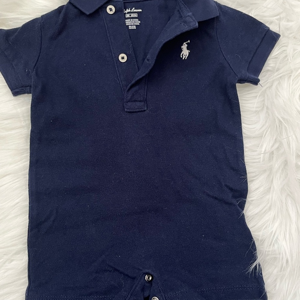 Ralph Lauren Navy Kids Polo Shirt
